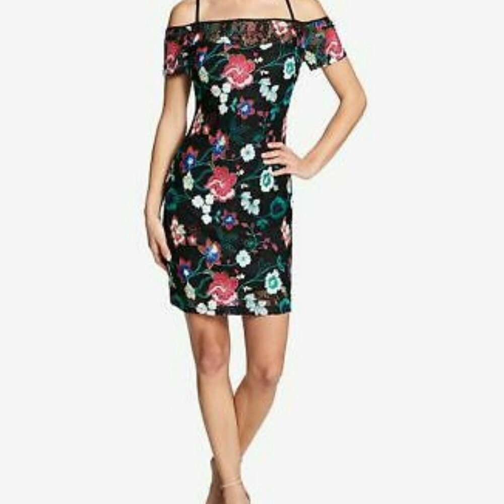 Guess flower print dress (embrodery dress)